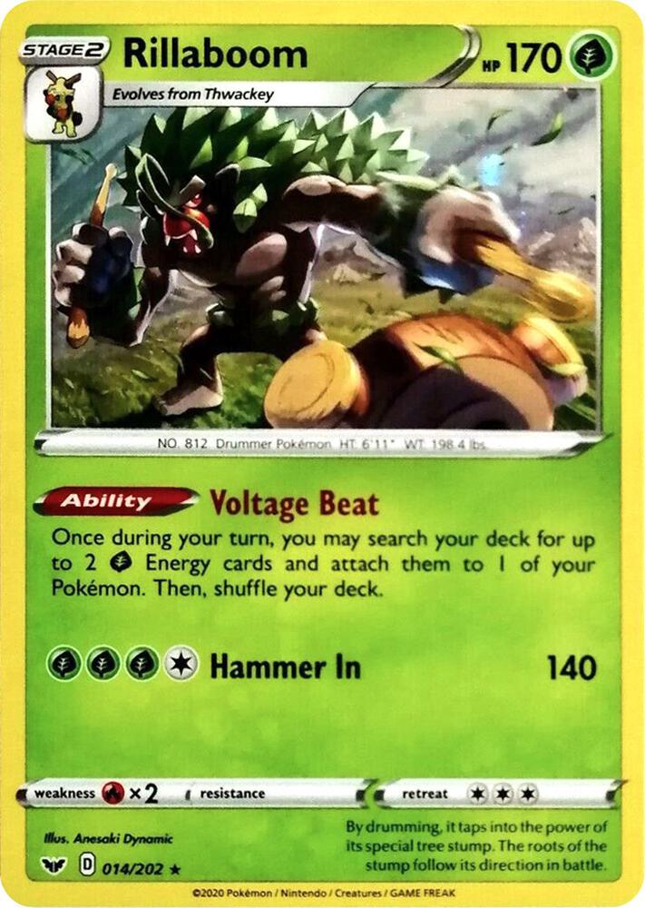 Rillaboom - 014/202 (Cosmos Holo) - Miscellaneous Cards & Products