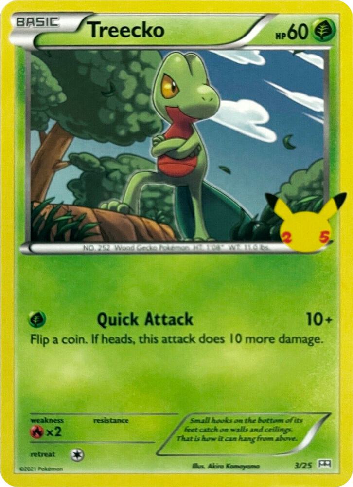 Treecko - 3/25 - McDonald's 25th Anniversary Promos