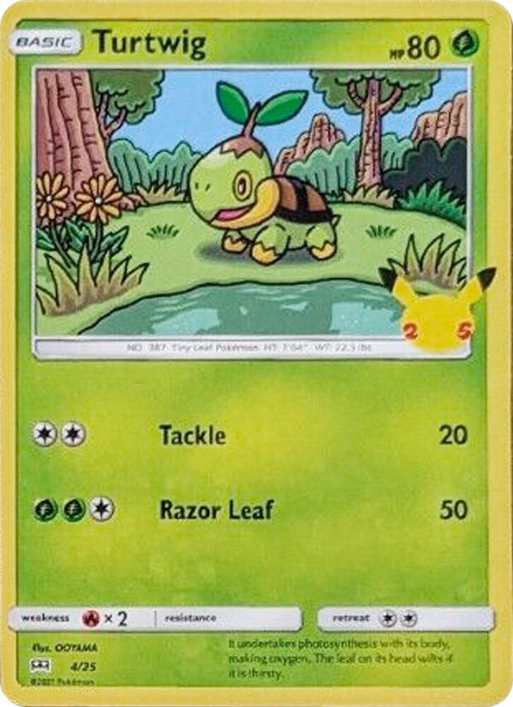 Turtwig - 4/25 - McDonald's 25th Anniversary Promos