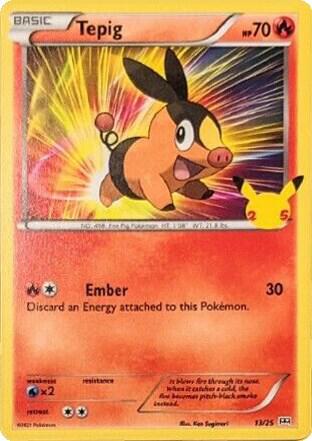 Tepig - 13/25 - McDonald's 25th Anniversary Promos