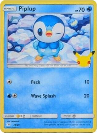 Piplup - 20/25 - McDonald's 25th Anniversary Promos