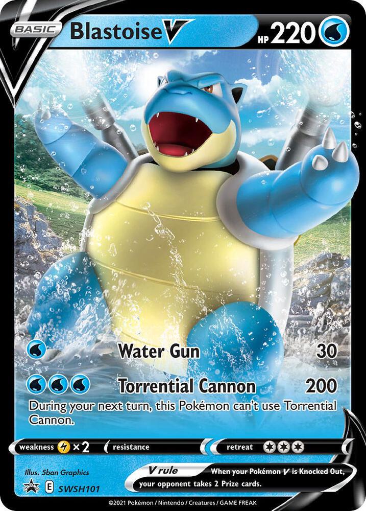 Blastoise V - SWSH101 - SWSH: Sword & Shield Promo Cards