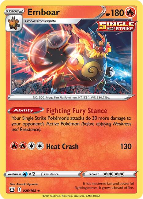 Emboar - SWSH05: Battle Styles
