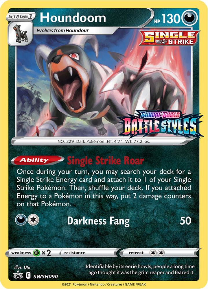 Houndoom - SWSH090 (Prerelease) - SWSH: Sword & Shield Promo Cards