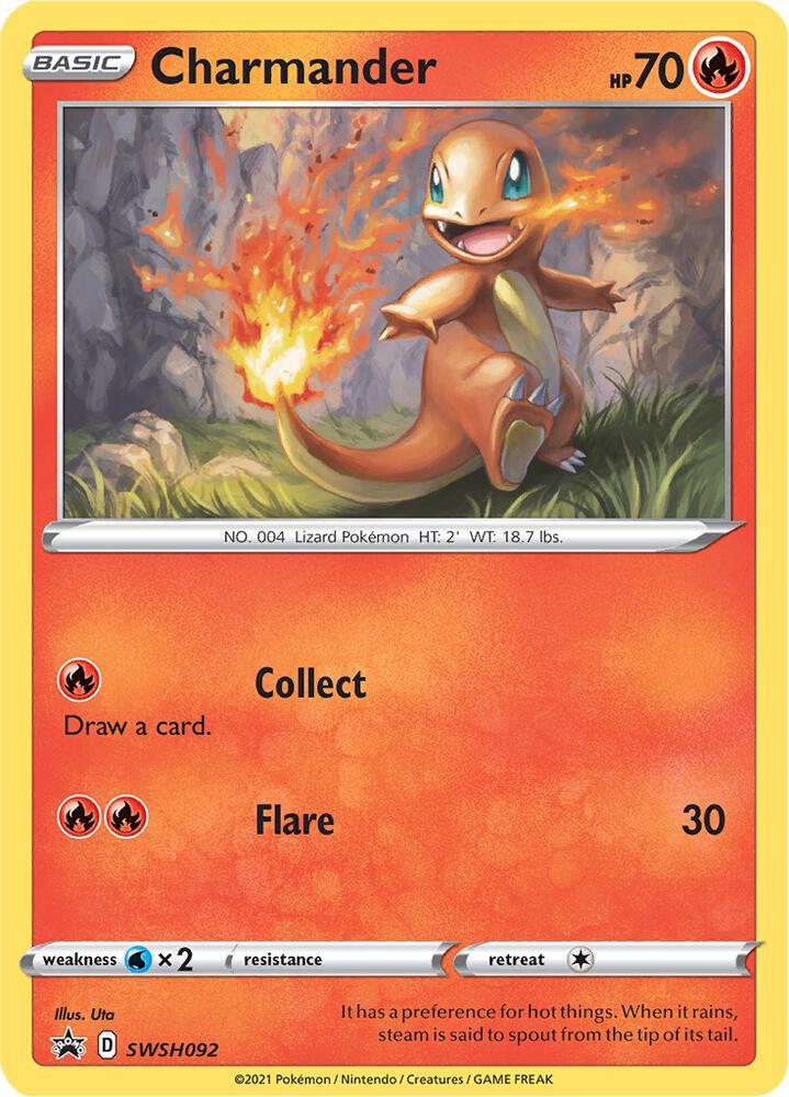 Charmander - SWSH092 - SWSH: Sword & Shield Promo Cards