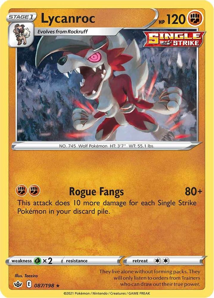 Lycanroc - SWSH06: Chilling Reign