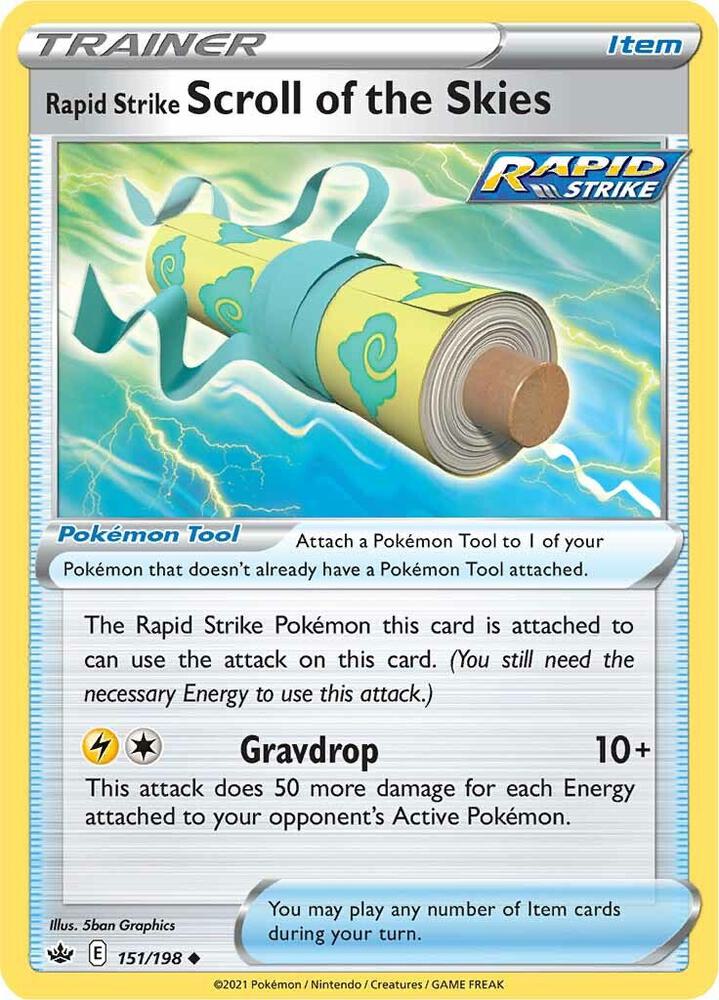 Rapid Strike Scroll of the Skies - SWSH06: Chilling Reign