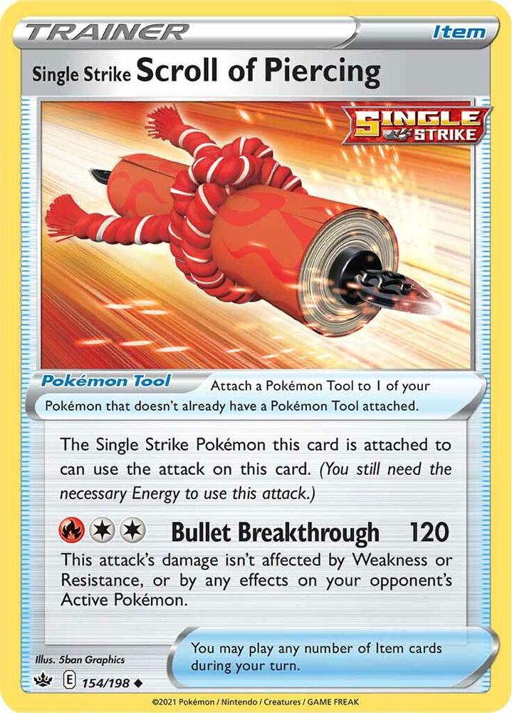 Single Strike Scroll of Piercing - SWSH06: Chilling Reign