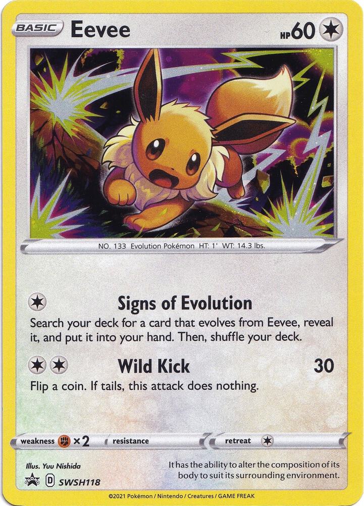 Eevee - SWSH118 - SWSH: Sword & Shield Promo Cards