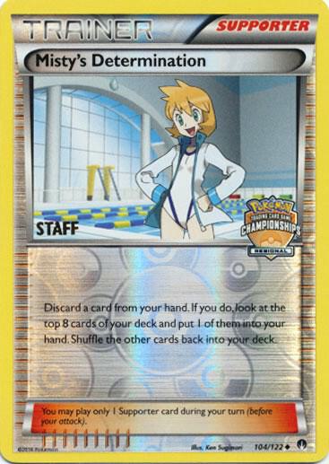 Misty's Determination - 104/122 (Regional Championships) [Staff] - League & Championship Cards