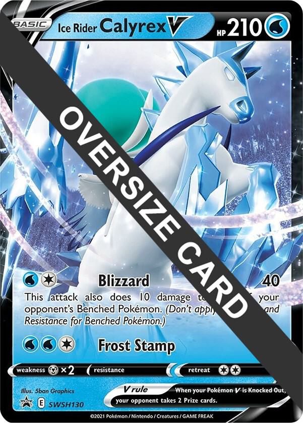 Ice Rider Calyrex V - SWSH130 - Jumbo Cards