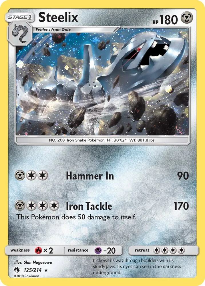 Steelix - 125/214 (Cosmos Holo) - Blister Exclusives