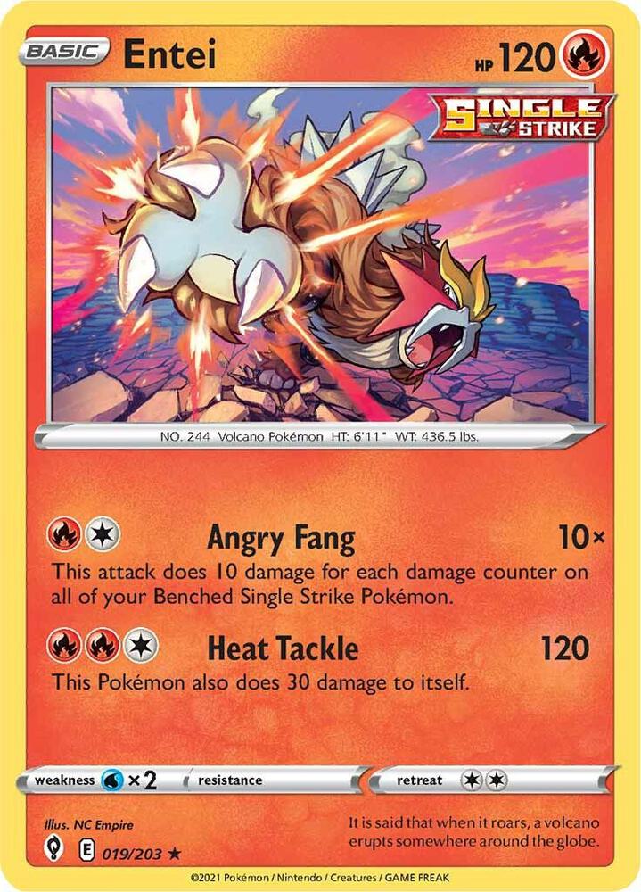 Entei - SWSH07: Evolving Skies
