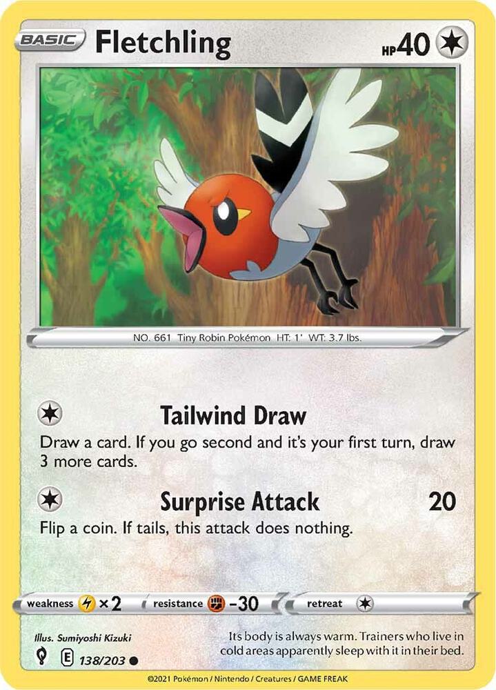 Fletchling - SWSH07: Evolving Skies
