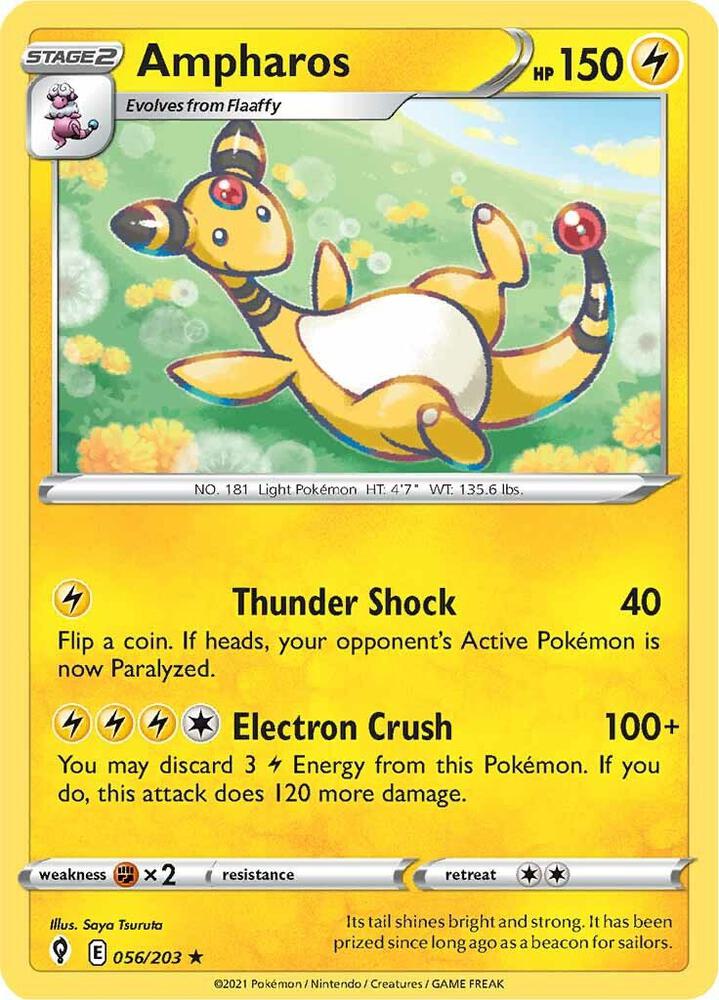 Ampharos - SWSH07: Evolving Skies