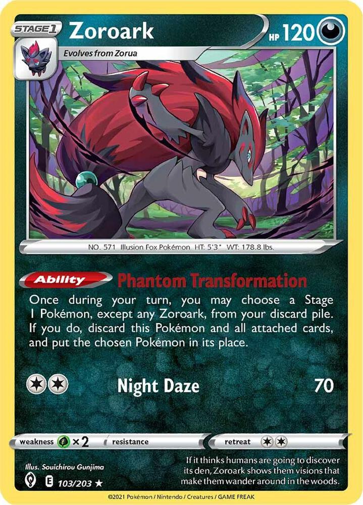 Zoroark - SWSH07: Evolving Skies