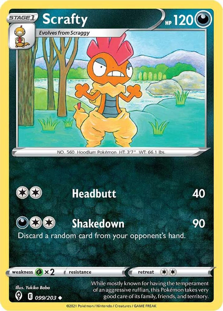 Scrafty - SWSH07: Evolving Skies