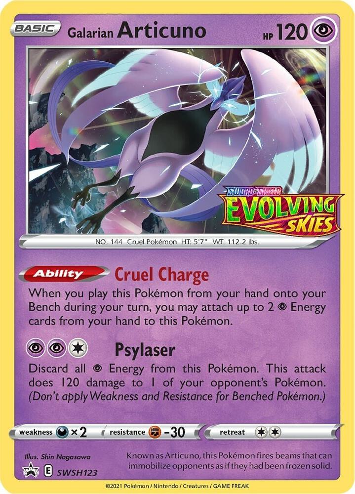 Galarian Articuno - SWSH123 (Prerelease) - SWSH: Sword & Shield Promo Cards