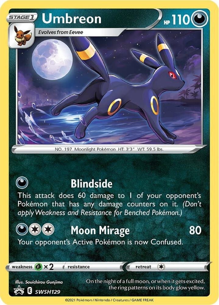 Umbreon - SWSH129 - SWSH: Sword & Shield Promo Cards