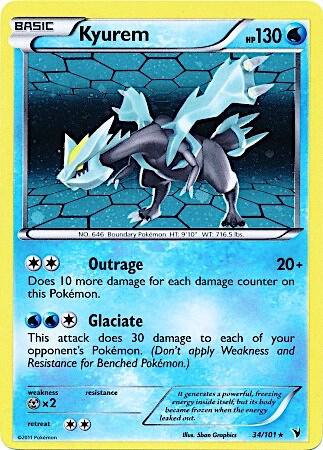 Kyurem - 34/101 (Cosmos Holo) - Miscellaneous Cards & Products