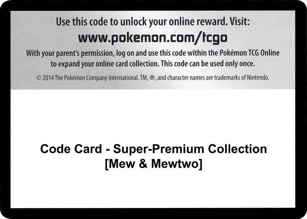 Code Card - Super-Premium Collection [Mew & Mewtwo]