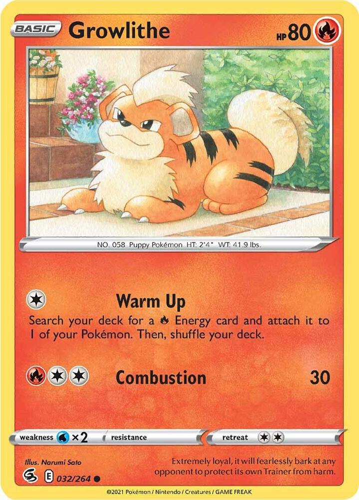 Growlithe - SWSH08: Fusion Strike