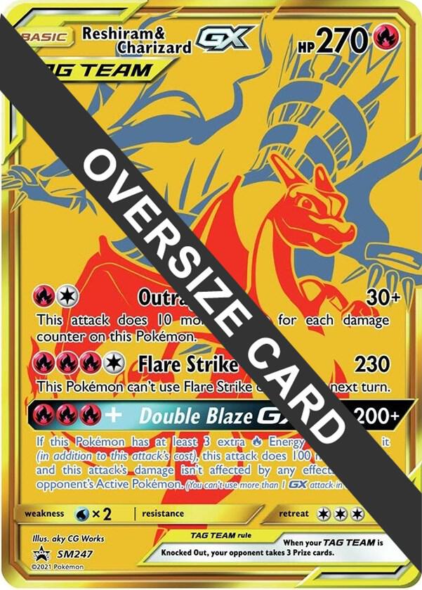 Reshiram & Charizard GX - SM247 - Jumbo Cards