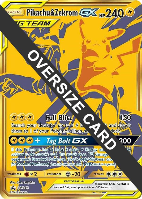 Pikachu & Zekrom GX - SM248 - Jumbo Cards