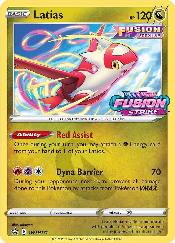 Latias - SWSH171 (Prerelease) - SWSH: Sword & Shield Promo Cards