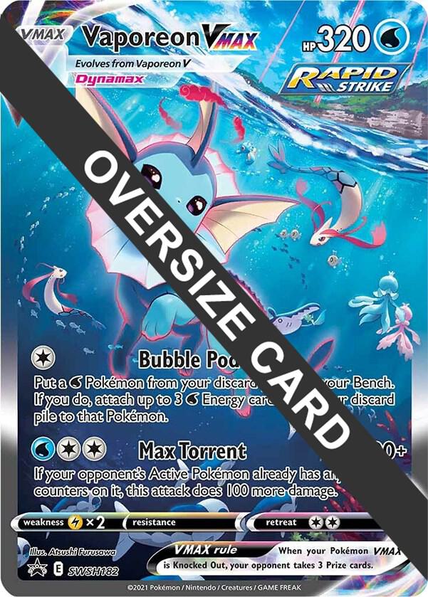 Vaporeon VMAX - SWSH182 - Jumbo Cards