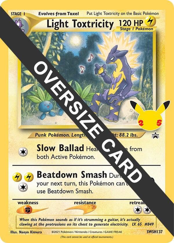Light Toxtricity - SWSH137 - Jumbo Cards