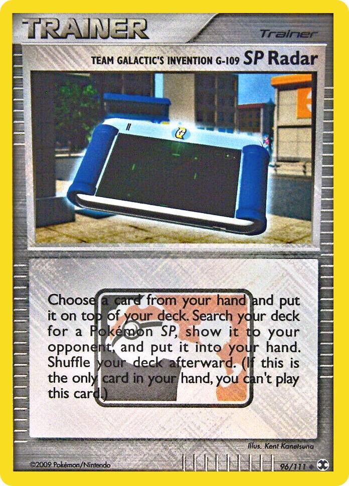 Team Galactic's Invention G-109 SP Radar - 96/111 (League Promo) - League & Championship Cards
