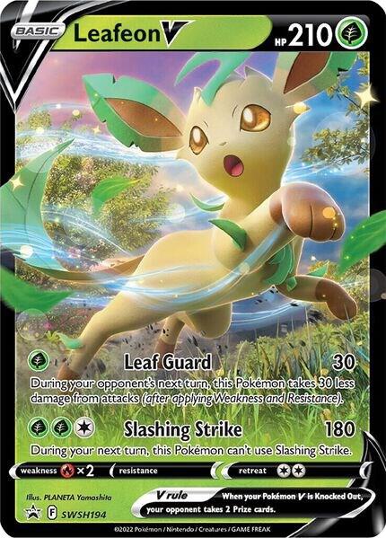 Leafeon V - SWSH194 - SWSH: Sword & Shield Promo Cards