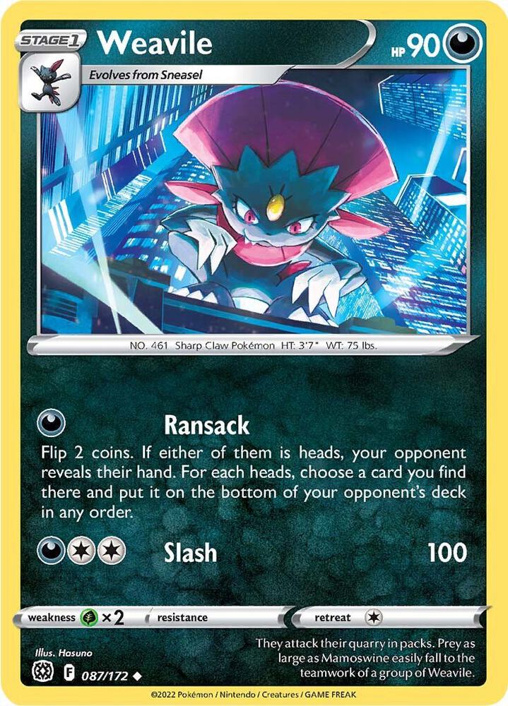 Weavile - SWSH09: Brilliant Stars