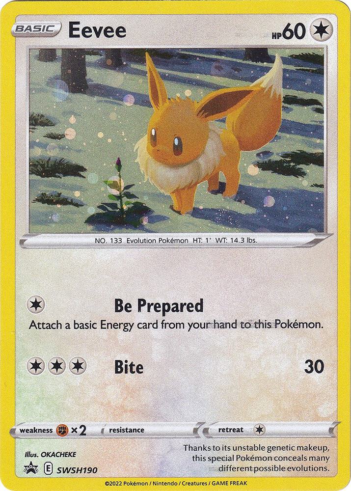 Eevee - SWSH190 - SWSH: Sword & Shield Promo Cards