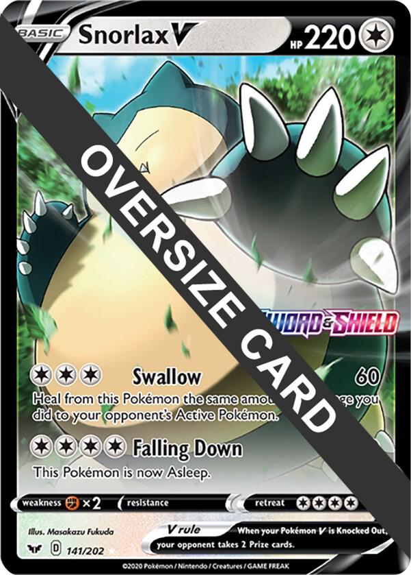 Snorlax V - 141/202 - Jumbo Cards