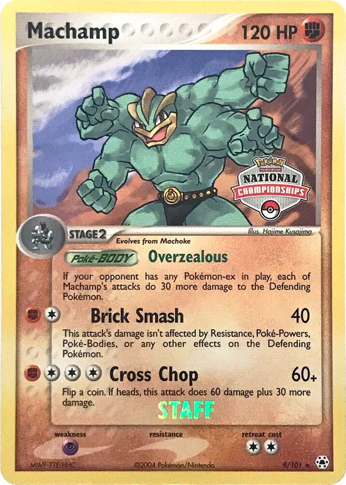 Machamp - 9/101 (National Championships) [Staff] - League & Championship Cards