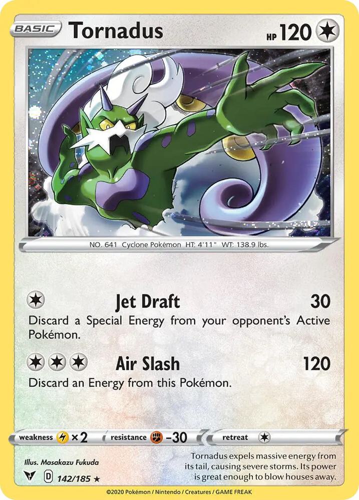 Tornadus - 142/185 (Cosmos Holo) - Blister Exclusives