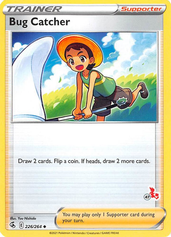 Bug Catcher - 226/264 (#47 Cinderace Stamped) - Battle Academy 2022