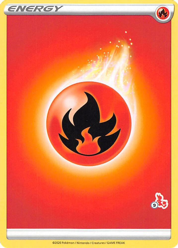 Fire Energy (#9 Cinderace Stamped) - Battle Academy 2022