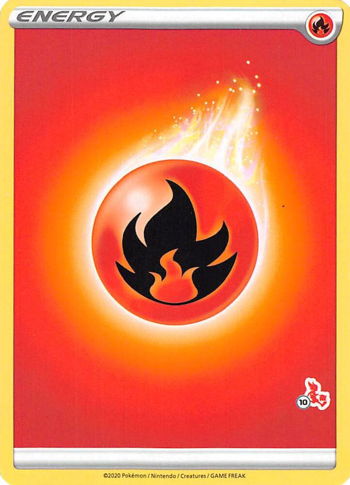 Fire Energy (#10 Cinderace Stamped) - Battle Academy 2022