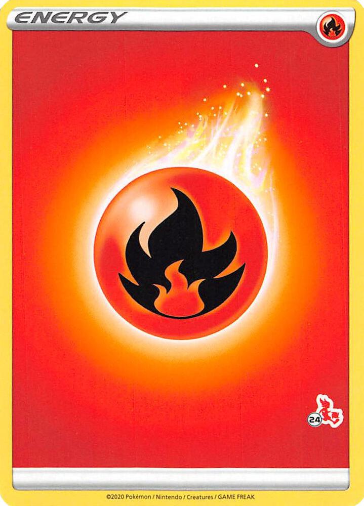 Fire Energy (#24 Cinderace Stamped) - Battle Academy 2022
