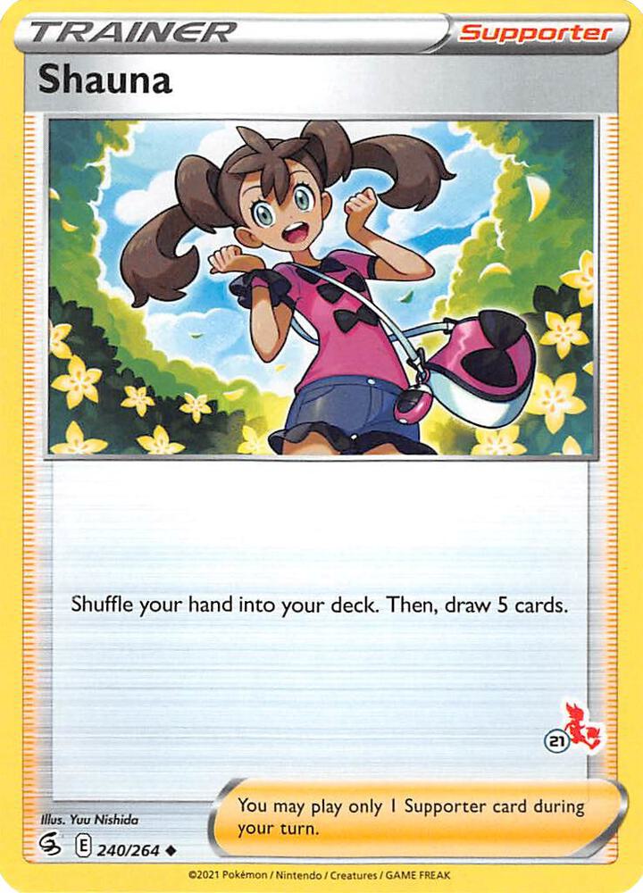 Shauna - 240/264 (#21 Cinderace Stamped) - Battle Academy 2022