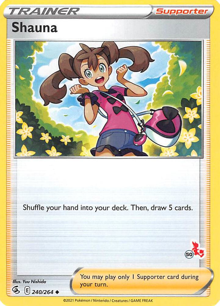 Shauna - 240/264 (#50 Cinderace Stamped) - Battle Academy 2022