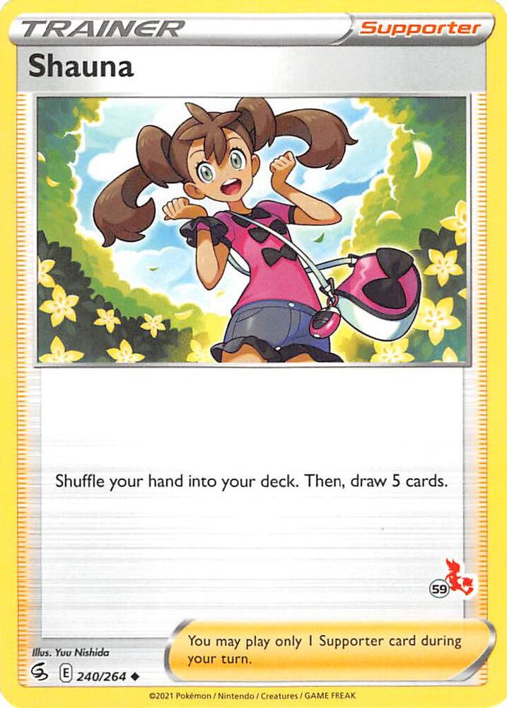 Shauna - 240/264 (#59 Cinderace Stamped) - Battle Academy 2022
