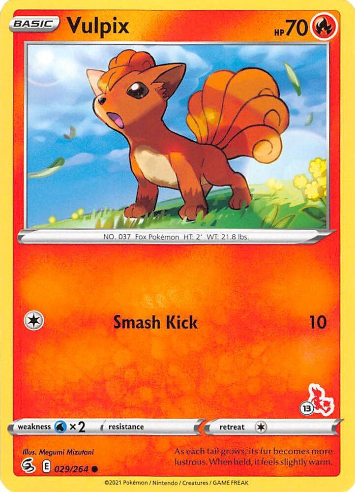 Vulpix (#13 Cinderace Stamped)