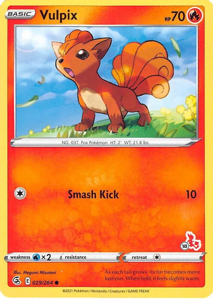 Vulpix (#18 Cinderace Stamped)
