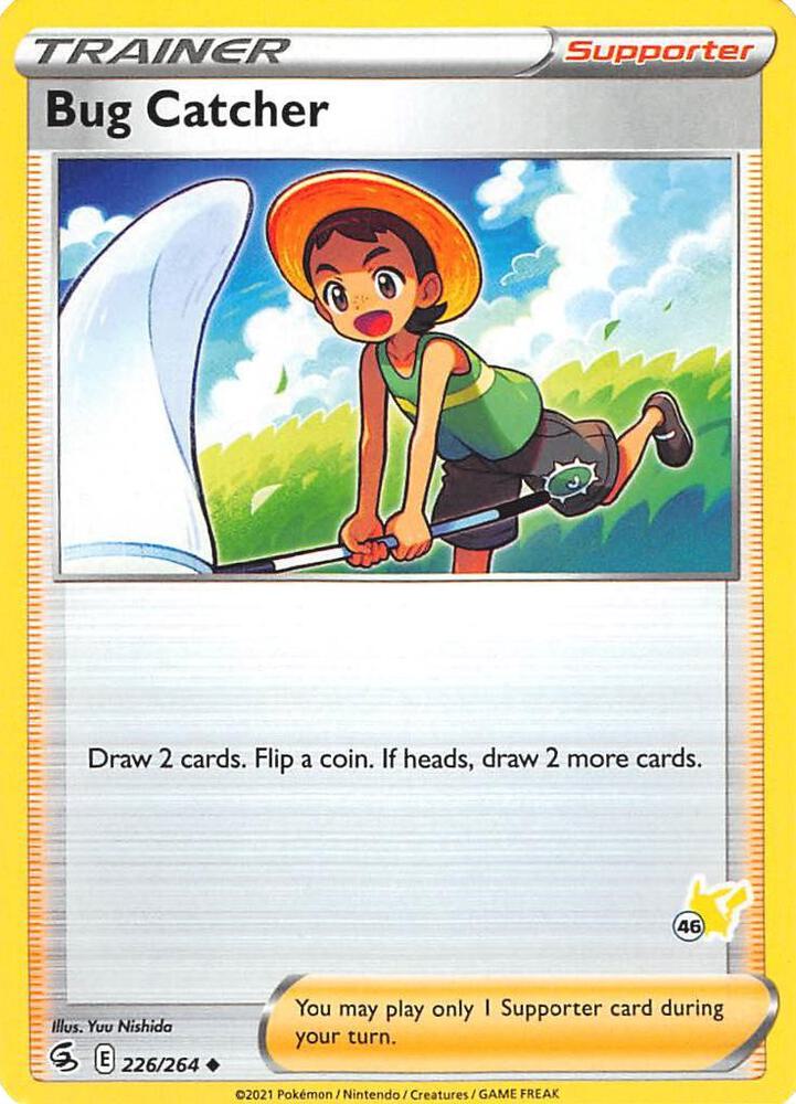Bug Catcher - 226/264 (#46 Pikachu Stamped) - Battle Academy 2022