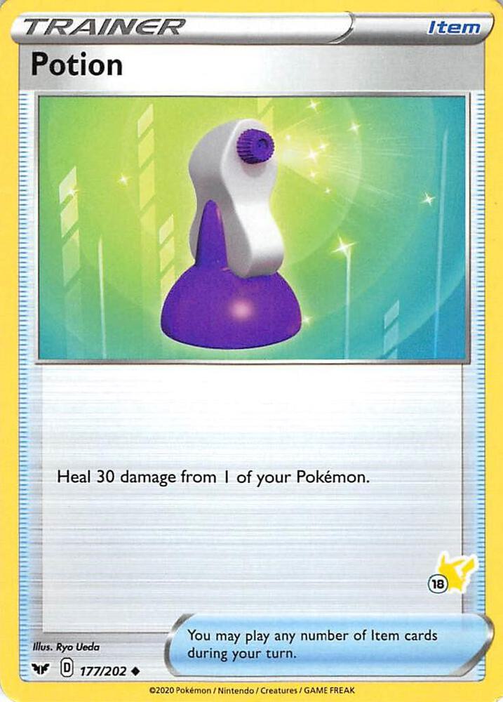 Potion - 177/202 (#18 Pikachu Stamped) - Battle Academy 2022