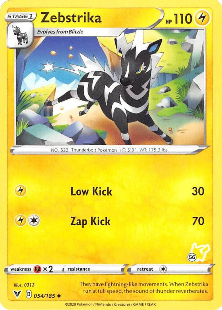 Zebstrika (#56 Pikachu Stamped)